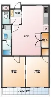 メゾンドール西町【2階】の間取り