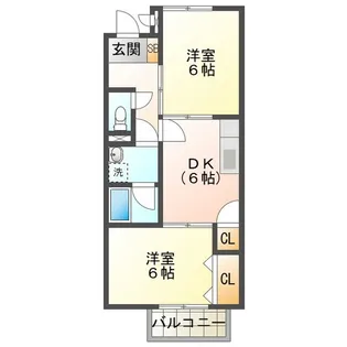 サープラス石塚A【2階】の間取り