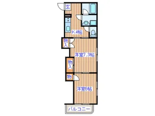 レジデンス協大【1階】の間取り