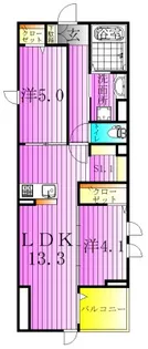 セレスティア六町II【1階】の間取り
