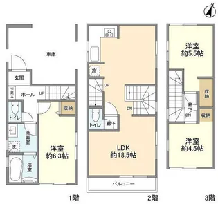 東京都東大和市南街2【一戸建】の間取り
