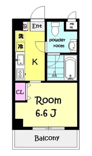 1Kの間取り画像