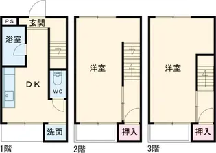 京都府京都市右京区梅津上田町【一戸建】の間取り