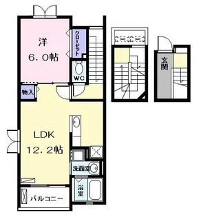 愛知県名古屋市熱田区明野町【アパート】の間取り