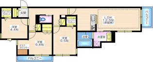 ブラッサム東海岸【1階】の間取り