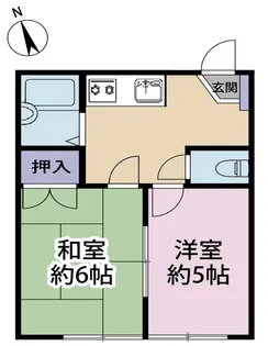 ハイツ若葉【1階】の間取り