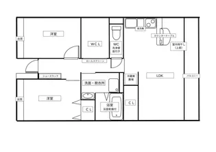尼崎市営時友長ノ手住宅【1階】の間取り