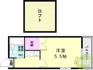 中央緑町ハイツ【1階】の間取り