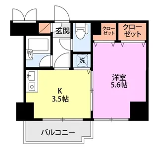 燕三条エクスプレスハイツ【1階】の間取り