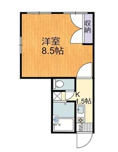 フローラ芥子【1階】の間取り