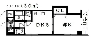 ヴァルカン城山II【1階】の間取り