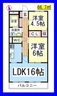 ガーデンシティーハウス【2階】の間取り