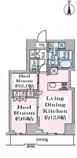 クレストコート目白新坂レジデンス【5階】の間取り