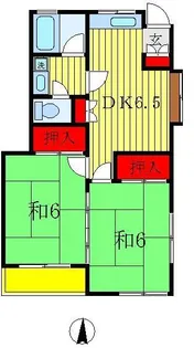 2DKの間取り画像