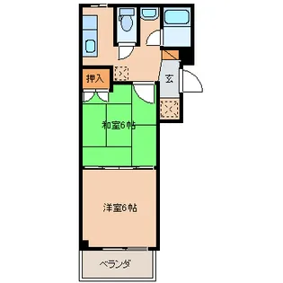 グランディールJ【2階】の間取り