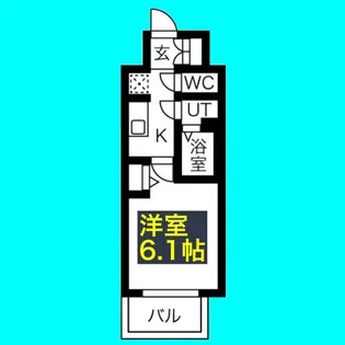 1Kの間取り画像