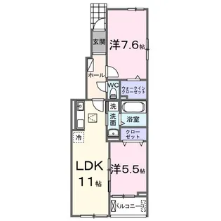 リーフ【1階】の間取り