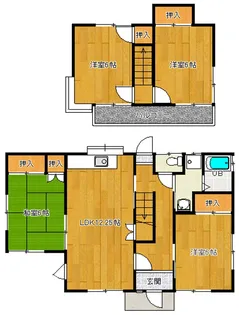 茨城県水戸市見川3【一戸建】の間取り
