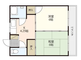 嵯峨野ハイツ【3階】の間取り