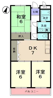 リンピア宝【3階】の間取り