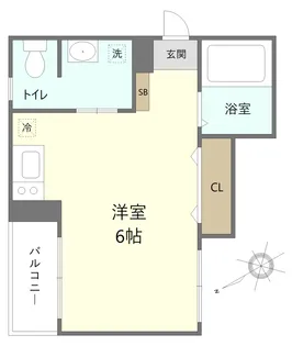 ソリッド桜木町【3階】の間取り