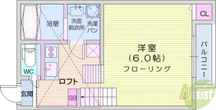 スカイトピア旭ヶ丘【2階】の間取り