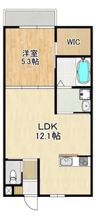 MODERN PALAZZO 平間 WEST【1階】の間取り