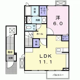 コリーヌ【2階】の間取り