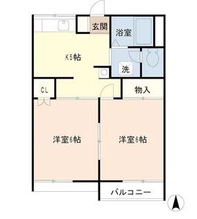 ホワイトハイツ21【2階】の間取り
