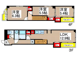 サンライズ幕張の間取り