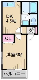 ハイツみゆき【1階】の間取り