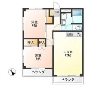 シティ・サンロード【2階】の間取り