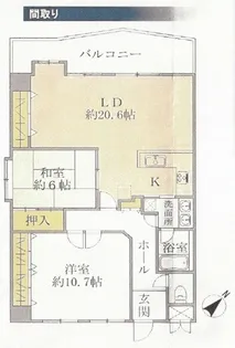 新潟県新潟市中央区八千代1【マンション】の間取り