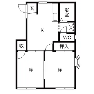 サンハイツ志朋【1階】の間取り