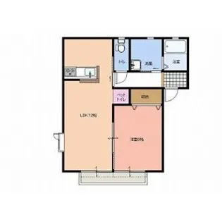 N・フラット C棟【1階】の間取り