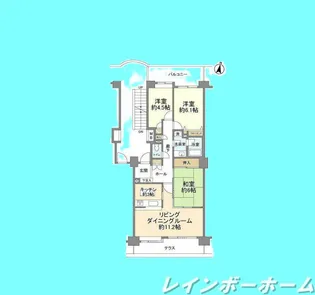 千葉県流山市加1【マンション】の間取り