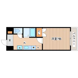 ハイツ河原町【4階】の間取り
