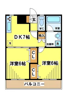 東京都世田谷区給田3【マンション】の間取り