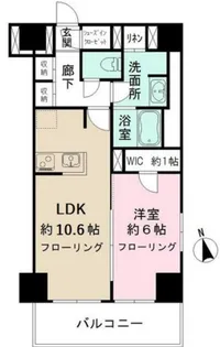 カメリアコート 新宿【5階】の間取り