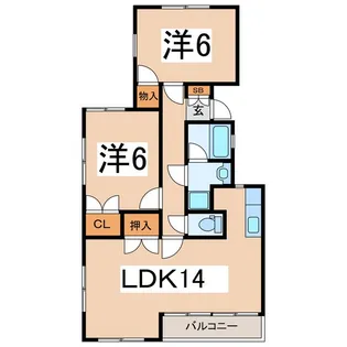 ハイツローヤル【2階】の間取り