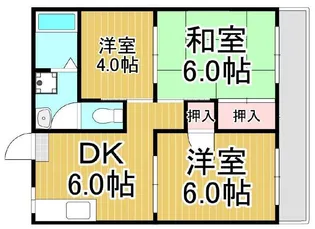 ラミアカーサ綾瀬【1階】の間取り