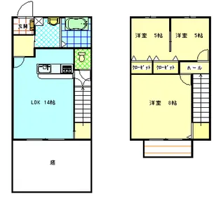 サンスナッグ【1階】の間取り