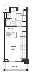 パークキューブ目黒タワー(Park Cube)【1階】の間取り