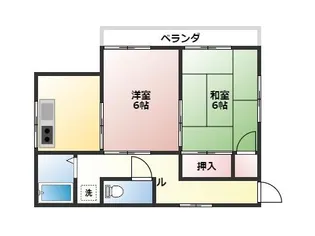 ハイツ青木【2階】の間取り