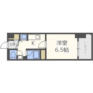 1Kの間取り画像