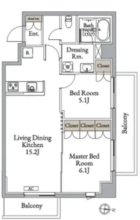 東京都足立区中川4【マンション】の間取り