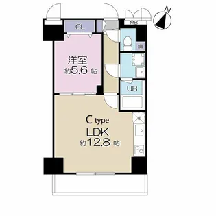 Twin Square II(ツインスクエアーツー)【9階】の間取り