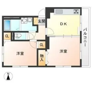 エル・ブランシェII【2階】の間取り