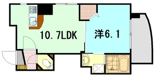 ラ・ブリィエ段原【5階】の間取り
