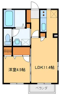 ウイング【2階】の間取り
